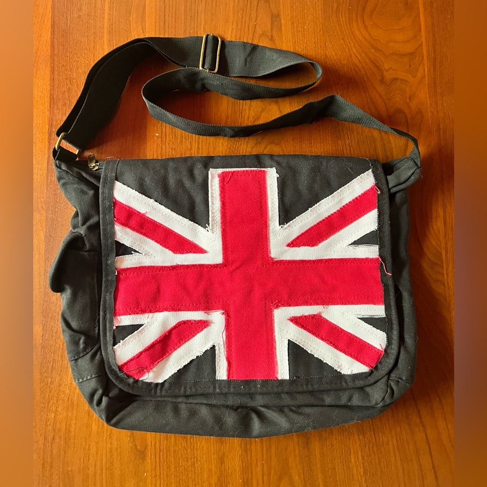 Union Jack  Canvas Messenger Bag